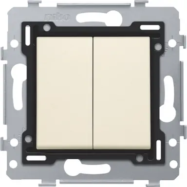 Niko 100-81515 serieschakelaar met bedieningswip cream