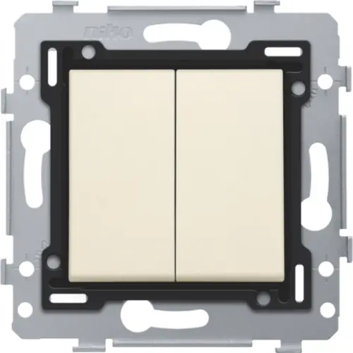 Niko 100-81515 serieschakelaar met bedieningswip cream