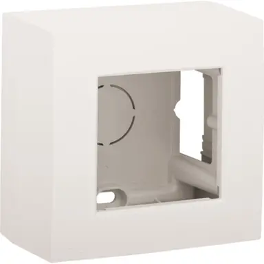 Niko 101-80100 opbouwbak incl. vast afdekraam 1-voudig Original wit