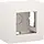 Niko 101-80100 opbouwbak incl. vast afdekraam 1-voudig Original wit