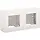 Niko 101-80200 opbouwbak incl. vast afdekraam 2-voudig Original wit