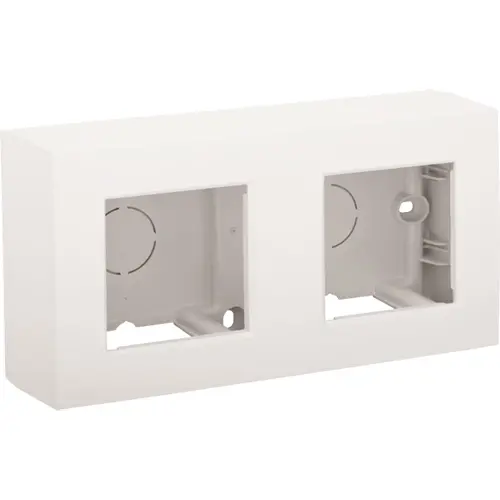 Niko 101-80200 opbouwbak incl. vast afdekraam 2-voudig Original wit