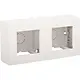Niko 101-80200 opbouwbak incl. vast afdekraam 2-voudig Original wit