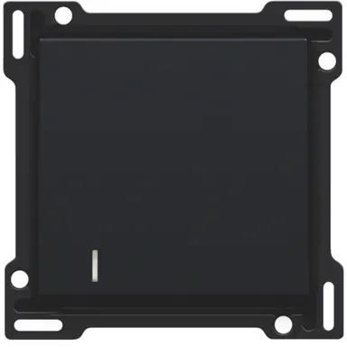 Niko 161-60005 schakelwip enkelvoudig met controlevenster black coated