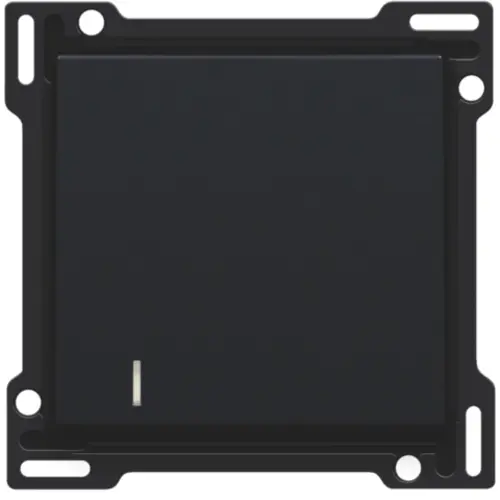 Niko 161-60005 schakelwip enkelvoudig met controlevenster black coated