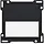 Niko 161-60905 schakelwip enkelvoudig met tekstveld black coated