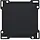 Niko 161-61105 schakelwip enkelvoudig black coated