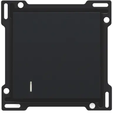 Niko 161-61901 afwerkingsset voor hotelkaartschakelaar black coated