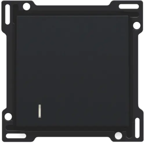 Niko 161-61901 afwerkingsset voor hotelkaartschakelaar black coated