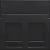 Niko 161-65200 centraalplaat 2-voudig vlak tbv RJ draagring black coated