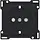 Niko 161-66901 afdekplaat voor wandcontactdoos randaarde kindveilig black coated
