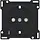 Niko 161-66908 afdekplaat voor wandcontactdoos randaarde kindveilig spanningsaanduiding black coated