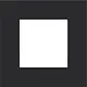 Niko 161-76100 afdekraam 1-voudig Pure black steel coated