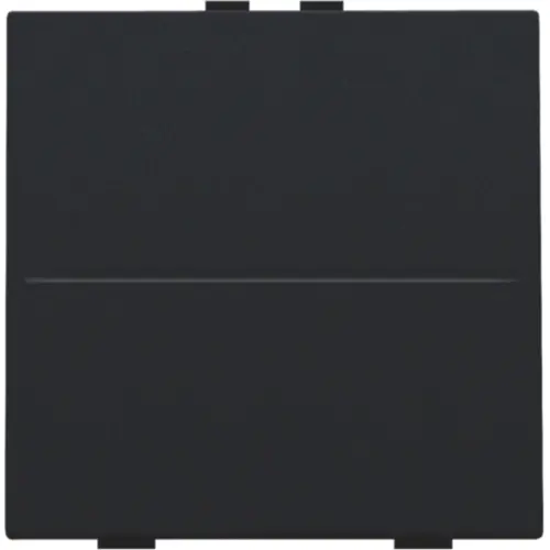 Niko 161-00001 enkelvoudige toets voor draadloze schakelaar met twee toetsen black coated