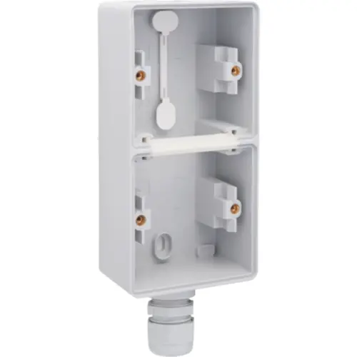 Niko 700-84251 Hydro opbouwbak 2-voudig verticaal met 1x M20-ingang grijs