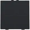 Niko 161-00007 tweevoudige toets voor draadloze schakelaar black coated