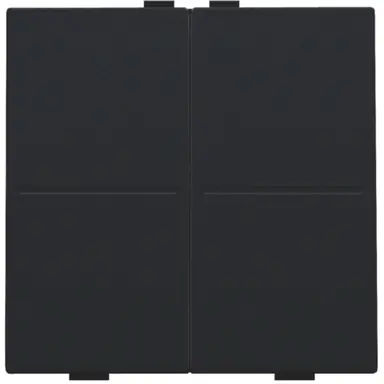 Niko 161-00007 tweevoudige toets voor draadloze schakelaar black coated