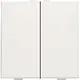 Niko 101-51002 drukknop 2-voudig voor Niko Home Control white