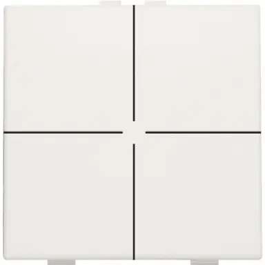Niko 101-51004 drukknop 4-voudig voor Niko Home Control white