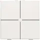 Niko 101-51004 drukknop 4-voudig voor Niko Home Control white