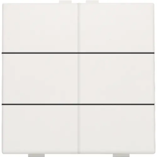 Niko 101-51006 drukknop 6-voudig voor Niko Home Control white