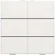 Niko 101-51006 drukknop 6-voudig voor Niko Home Control white