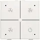 Niko 101-52054 ventilatiebediening met LED voor Niko Home Control white