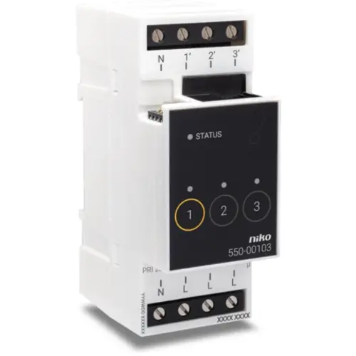Niko 550-00103 schakelmodule voor Niko Home Control voor drie verschillende kringen