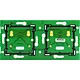 Niko 550-14020 tweevoudige horizontale muurprint voor Niko Home Control voor gebruik met aansluitunit
