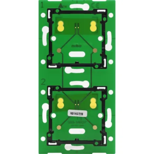 Niko 550-14027 Tweevoudige verticale muurprint voor Niko Home Control voor gebruik met aansluitunit