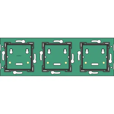 Niko 550-14030 drievoudige horizontale muurprint voor Niko Home Control voor gebruik met aansluitunit