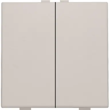 Niko 102-51002 drukknop 2-voudig voor Niko Home Control light grey