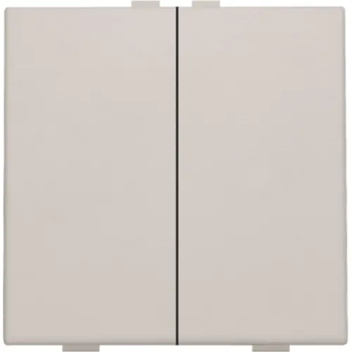 Niko 102-51002 drukknop 2-voudig voor Niko Home Control light grey