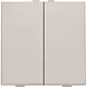 Niko 102-51002 drukknop 2-voudig voor Niko Home Control light grey