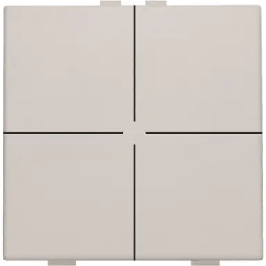 Niko 102-51004 drukknop 4-voudig voor Niko Home Control light grey