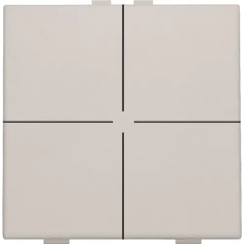 Niko 102-51004 drukknop 4-voudig voor Niko Home Control light grey