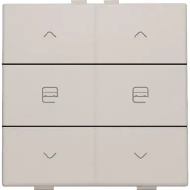 Niko 102-51036 jaloeziebediening 2-voudig voor Niko Home Control light grey