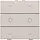 Niko 102-51046 dimbediening 2-voudig met symbool voor Niko Home Control light grey