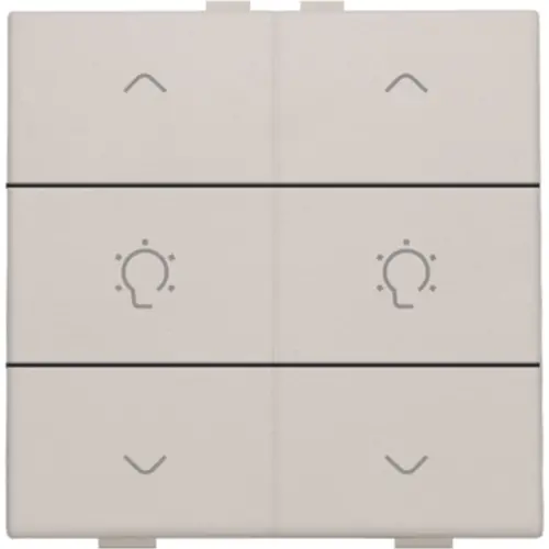 Niko 102-51046 dimbediening 2-voudig met symbool voor Niko Home Control light grey
