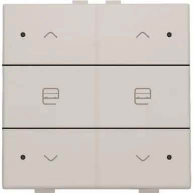 Niko 102-52036 jaloeziebediening 2-voudig met LED voor Niko Home Control light grey