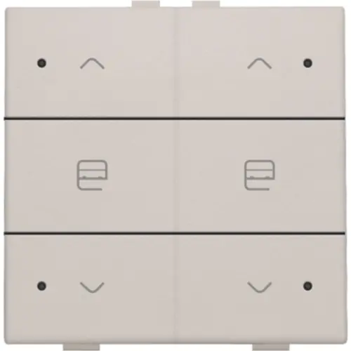 Niko 102-52036 jaloeziebediening 2-voudig met LED voor Niko Home Control light grey