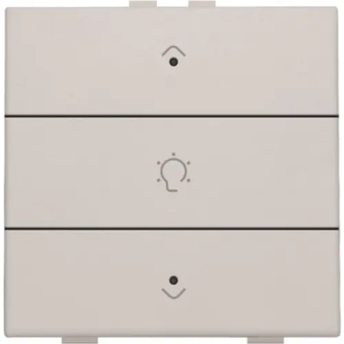 Niko 102-52043 dimbediening 1-voudig met LED en symbool voor Niko Home Control light grey
