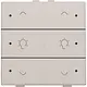 Niko 102-52046 dimbediening 2-voudig met LED en symbool voor Niko Home Control light grey