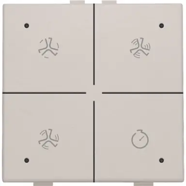 Niko 102-52054 ventilatiebediening met LED voor Niko Home Control light grey