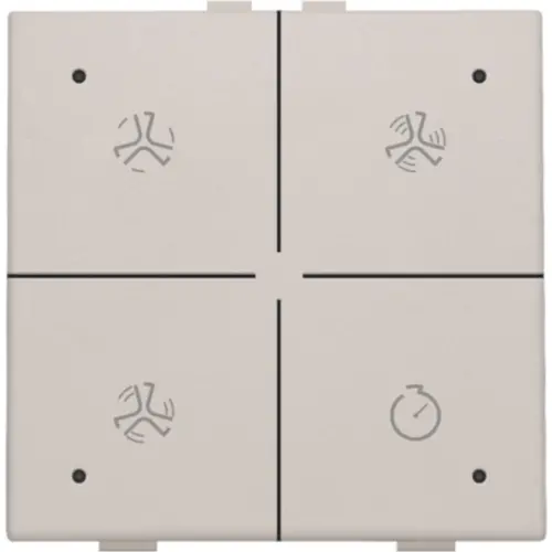 Niko 102-52054 ventilatiebediening met LED voor Niko Home Control light grey