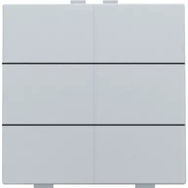 Niko 121-51006 drukknop 6-voudig voor Niko Home Control sterling coated