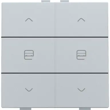 Niko 121-51036 jaloeziebediening 2-voudig voor Niko Home Control sterling coated