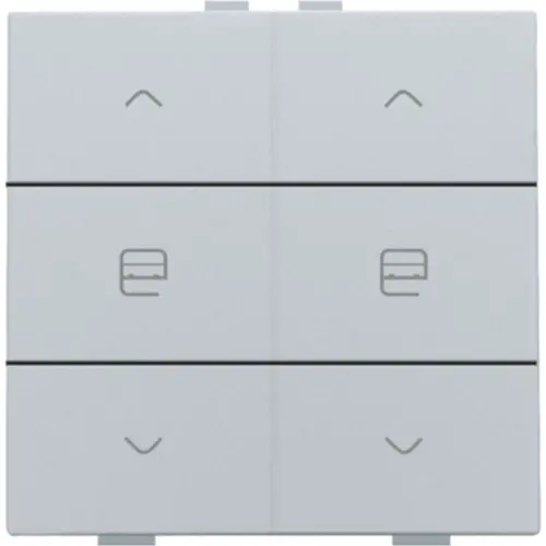 Niko 121-51036 jaloeziebediening 2-voudig voor Niko Home Control sterling coated