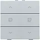 Niko 121-51036 jaloeziebediening 2-voudig voor Niko Home Control sterling coated