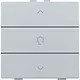 Niko 121-51043 dimbediening 1-voudig met symbool voor Niko Home Control sterling coated